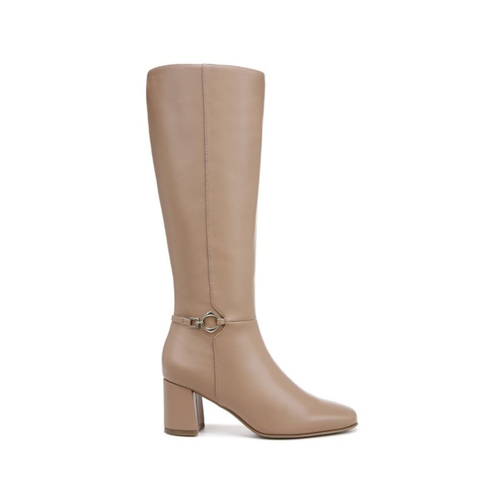 NATURALIZER Womens Taupe Beige Strap Waylon Square Toe Block Heel Boots 6.5 M - Picture 3 of 4